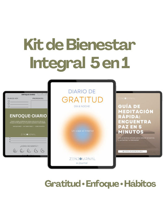 Pack de Transformación Personal 5x1: Gratitud, Enfoque y Hábitos